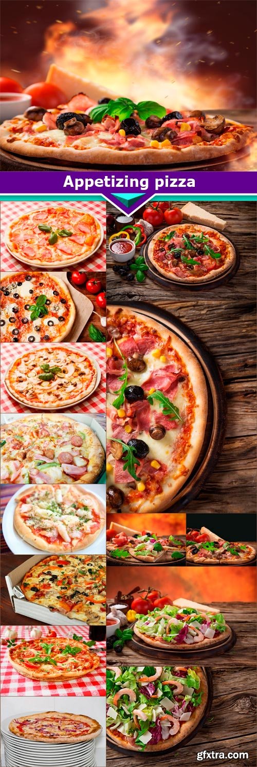 Appetizing pizza 15x JPEG