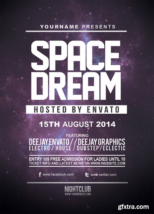 Space Dream Flyer Template