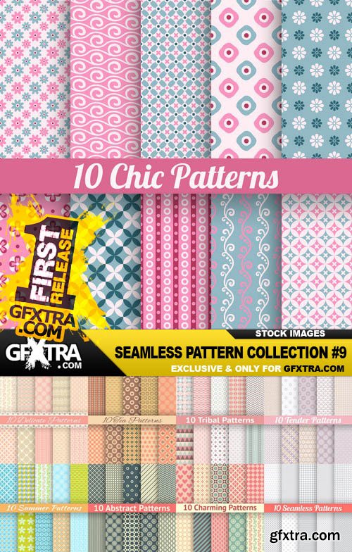 Seamless Pattern Collection #9 - 25 Vector
