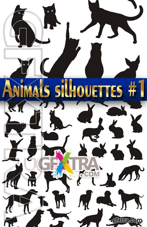 Animals silhouettes #1 - Stock Vector