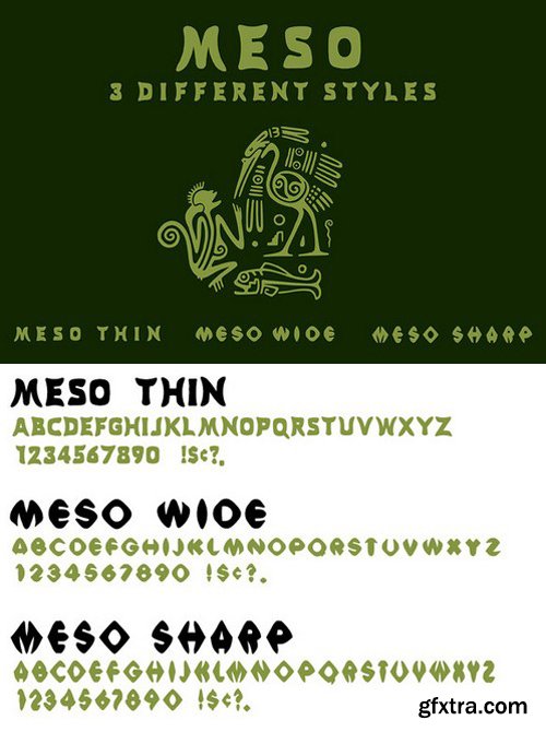 CM269588 - Meso - 3 Font Styles