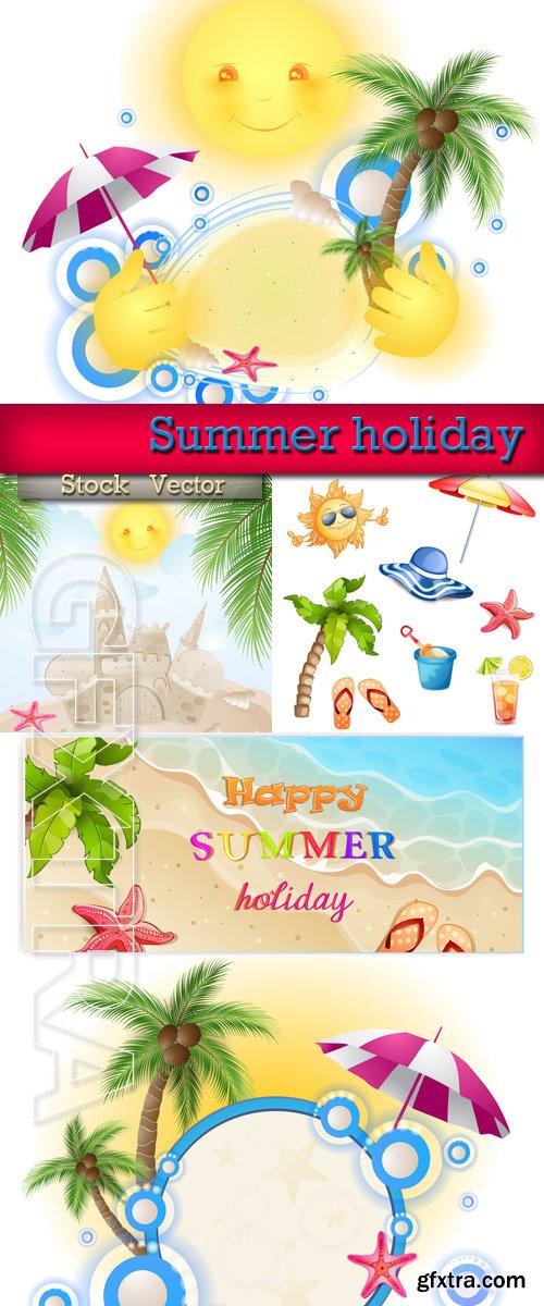 Summer holiday in Vector
