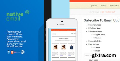 CodeCanyon - Native Email v1.2 - User-Specific Category Email Alerts - 9686440