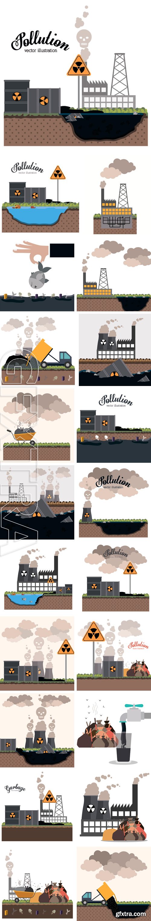 Stock Vectors - Pollution design background, vector illustration