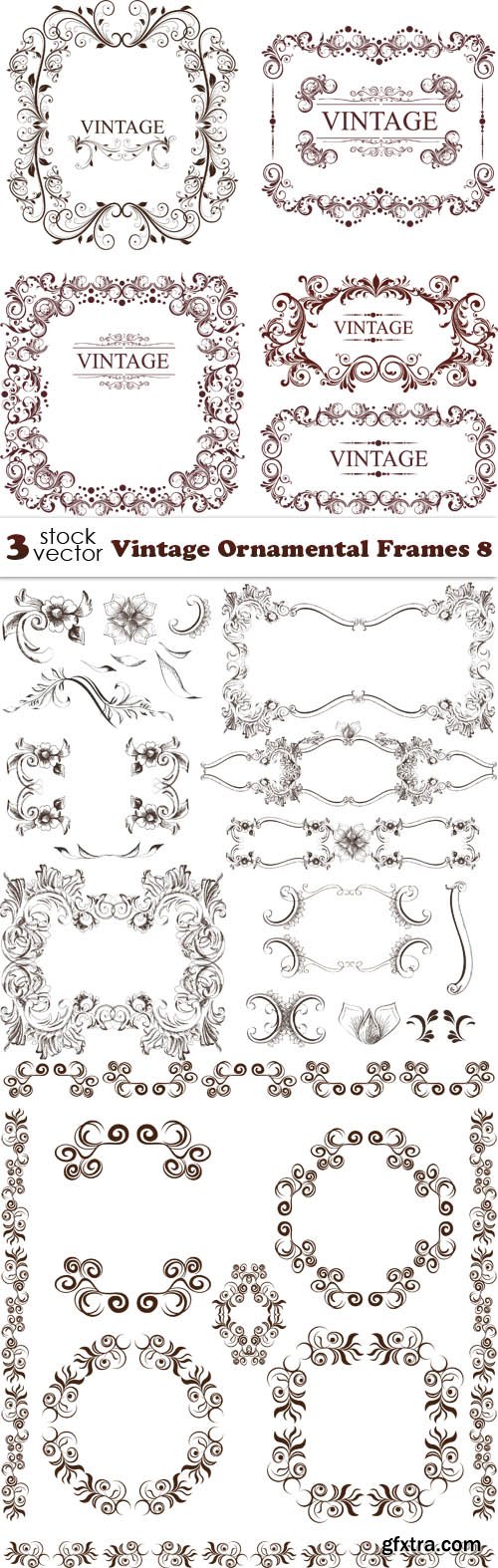 Vectors - Vintage Ornamental Frames 8