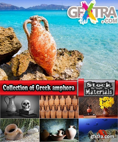 Collection of Greek amphora vessels with volumes underwater artifact finding 25 HQ Jpeg