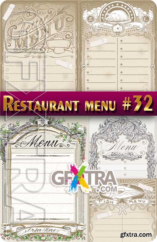 Restaurant menus #32 - Stock Vector
