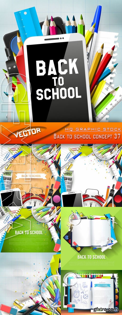 Stock Vector - Back to school concept 37