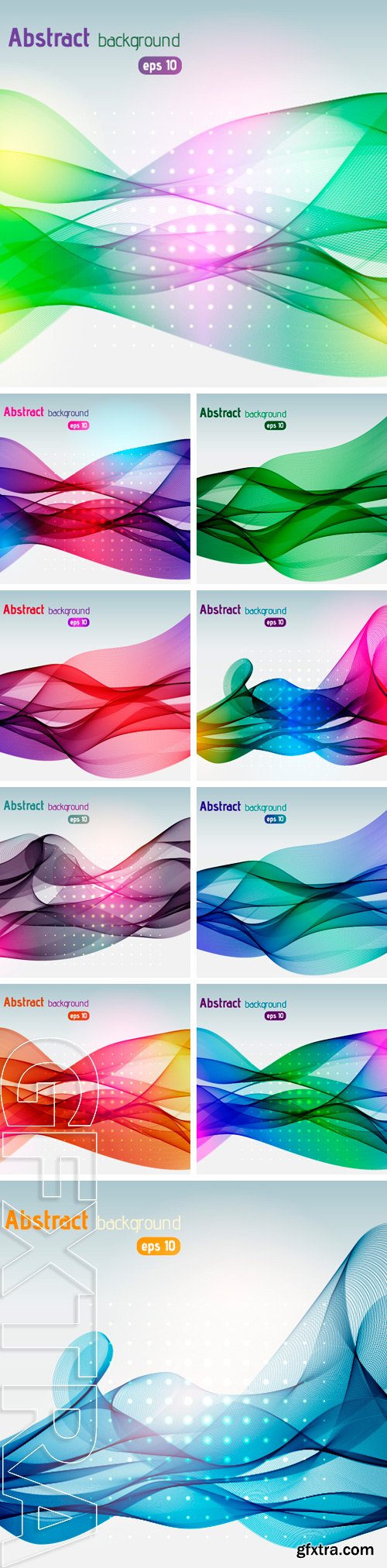 Stock Vectors - Vector abstract colorful waves background