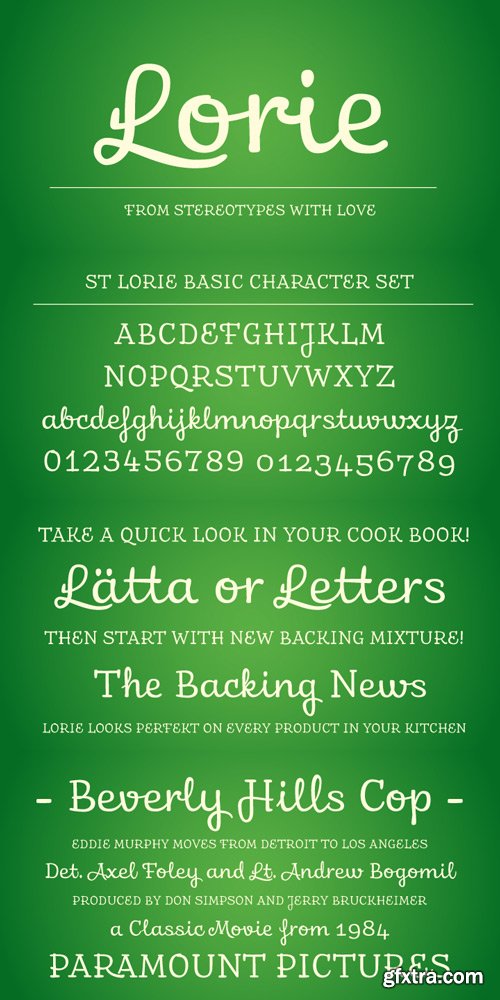 St Lorie Font Family $29