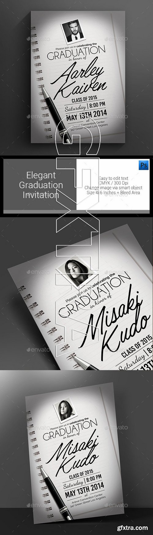 GraphicRiver - Elegant Graduation Invitation 11384829