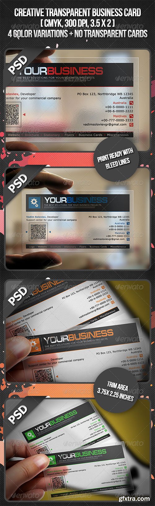 GraphicRiver - Creative Transparent Business Card