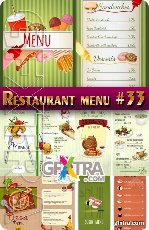 Restaurant menus #33 - Stock Vector
