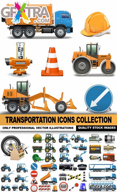 Transportation Icons Collection - 25 Vector