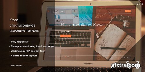 ThemeForest - Krobs v1.4 - Personal Onepage Responsive Template - 8926006