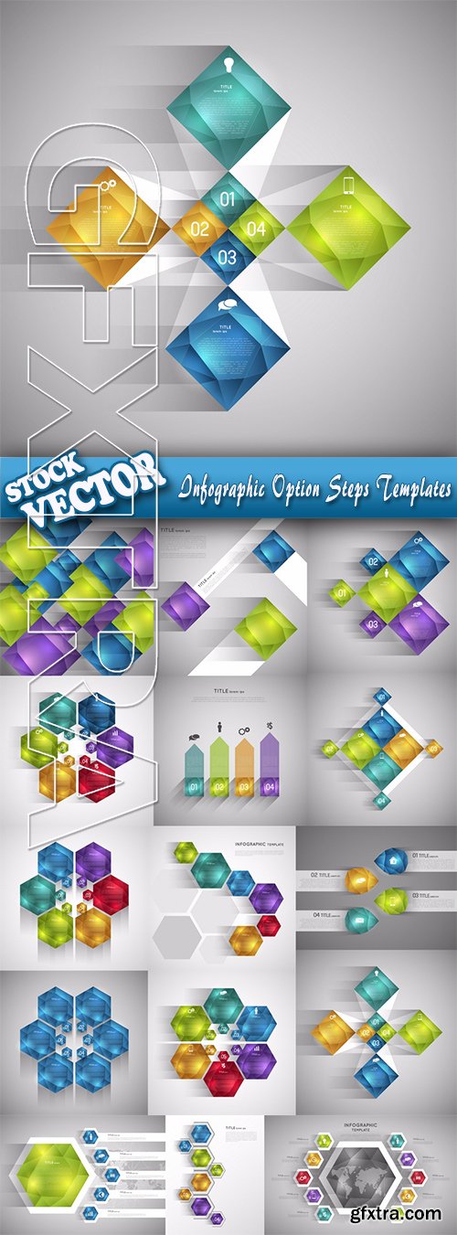 Stock Vector - Infographic Option Steps Templates