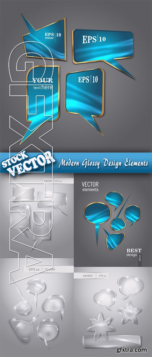Stock Vector - Modern Glossy Design Elements