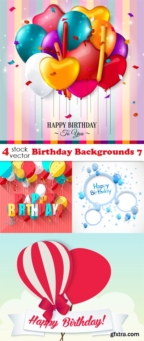 Vectors - Birthday Backgrounds 7
