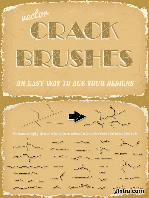 CM - Vector Crack Brushes 101089