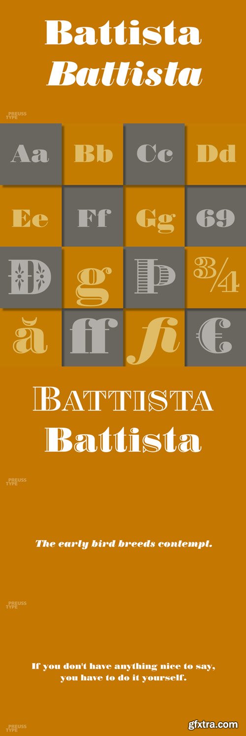 Battista Font Family $290