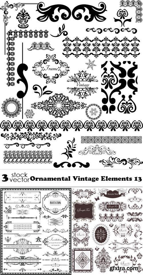 Vectors - Ornamental Vintage Elements 13