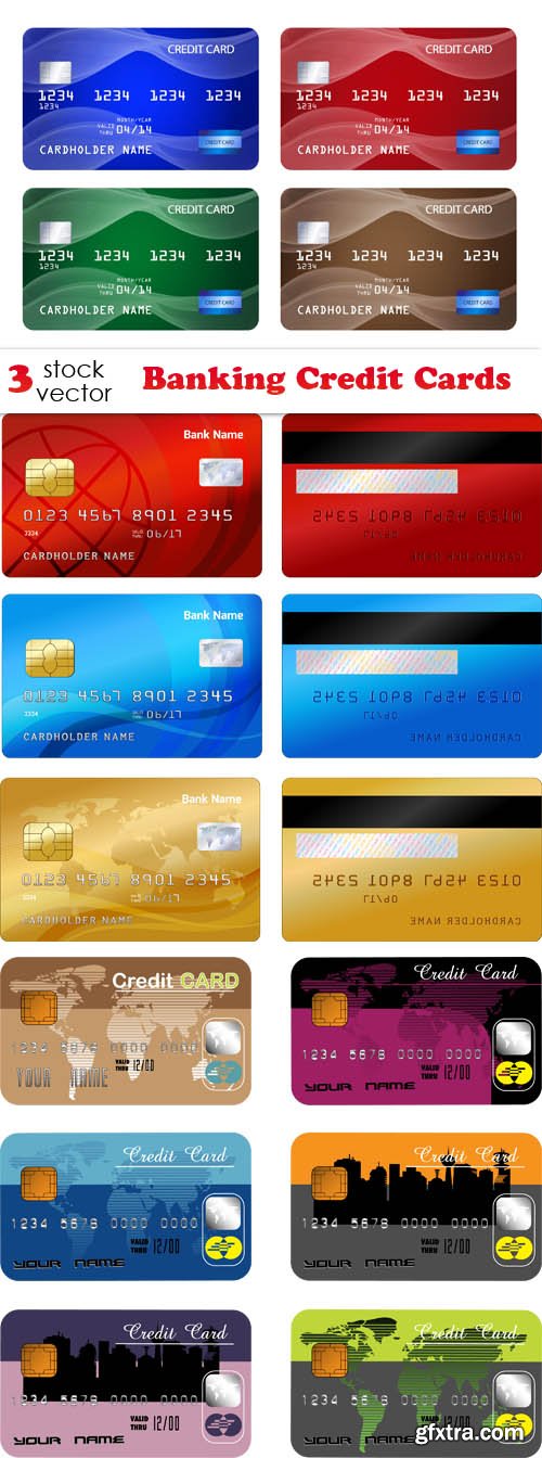 Vectors - Banking Credit Cards