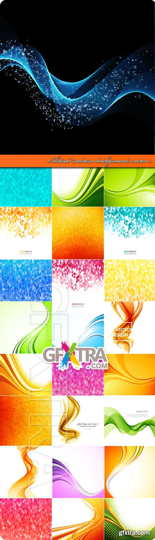 Abstract modern backgrounds vector 3