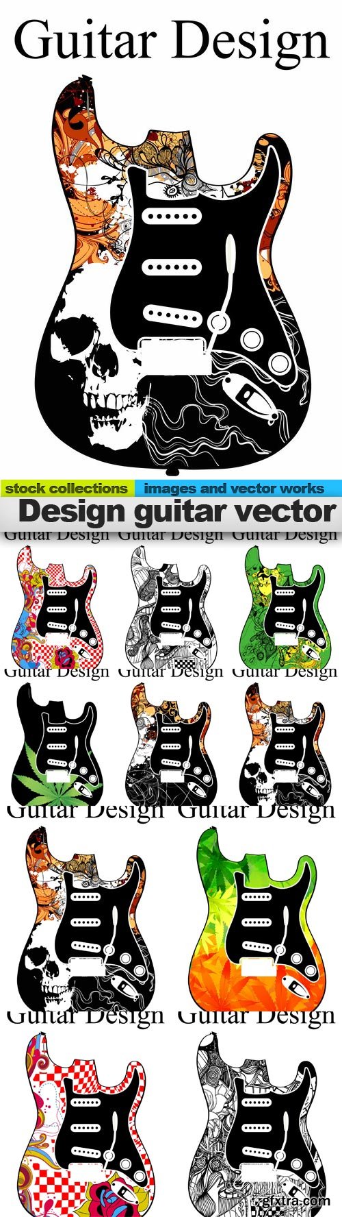 Design guitar vector, 10 x EPS