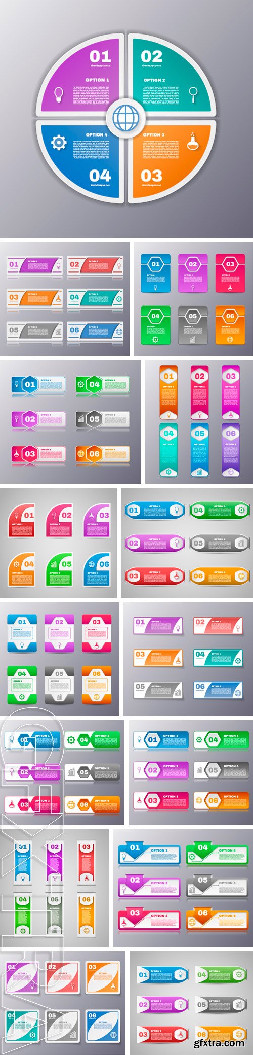 Stock Vectors - Infographics template with number options for your presentation ,business, education, website, brochure and flyer