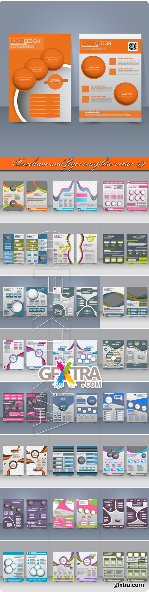 Brochure and flyer template vector 49