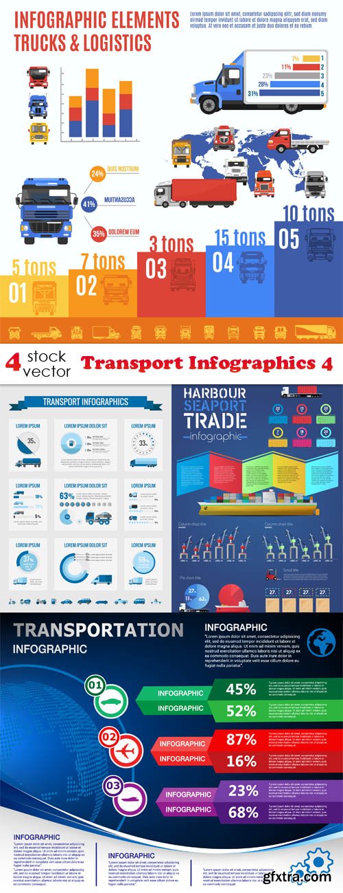 Vectors - Transport Infographics 4