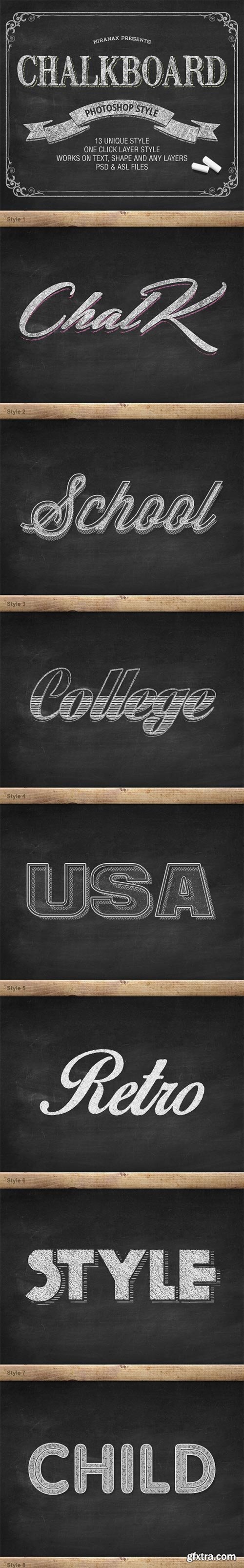 GraphicRiver - Chalkboard Photoshop PSD Layer Styles