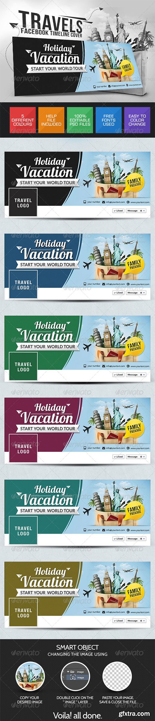 GraphicRiver - Vacation Facebook Cover Page