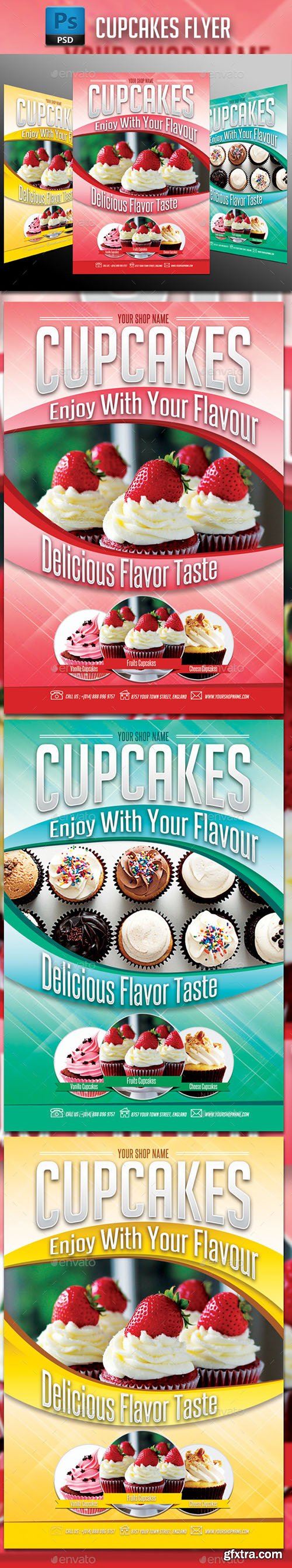 GraphicRiver Cupcakes Flyer