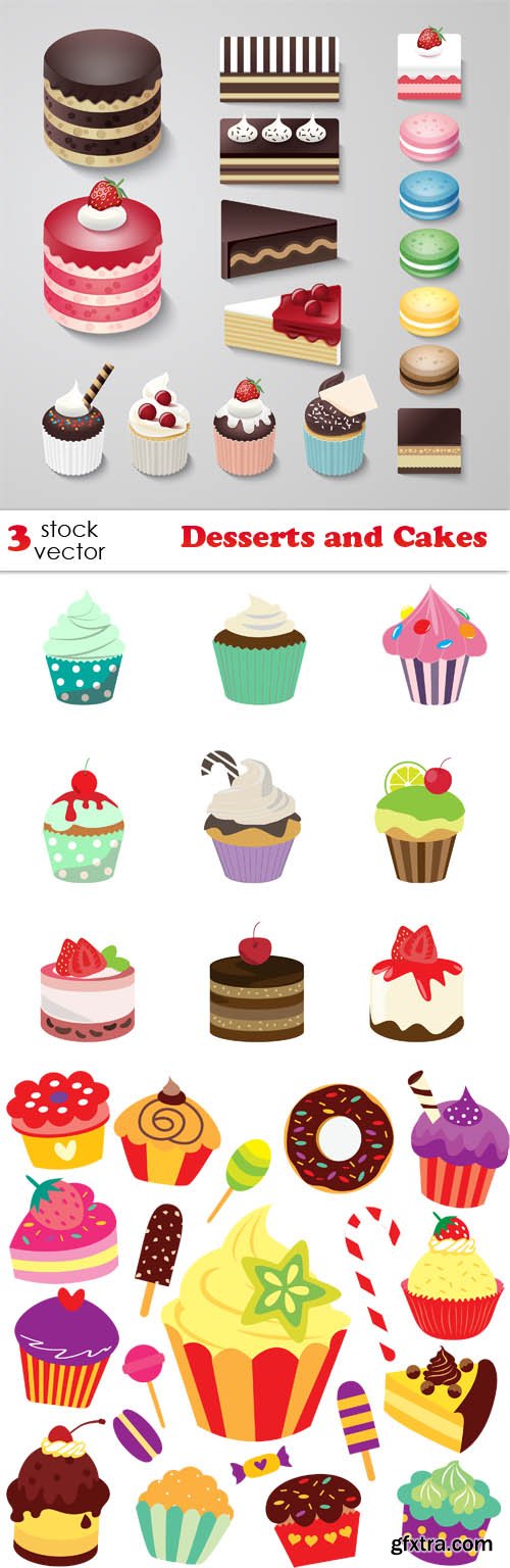 Vectors - Desserts and Cakes
