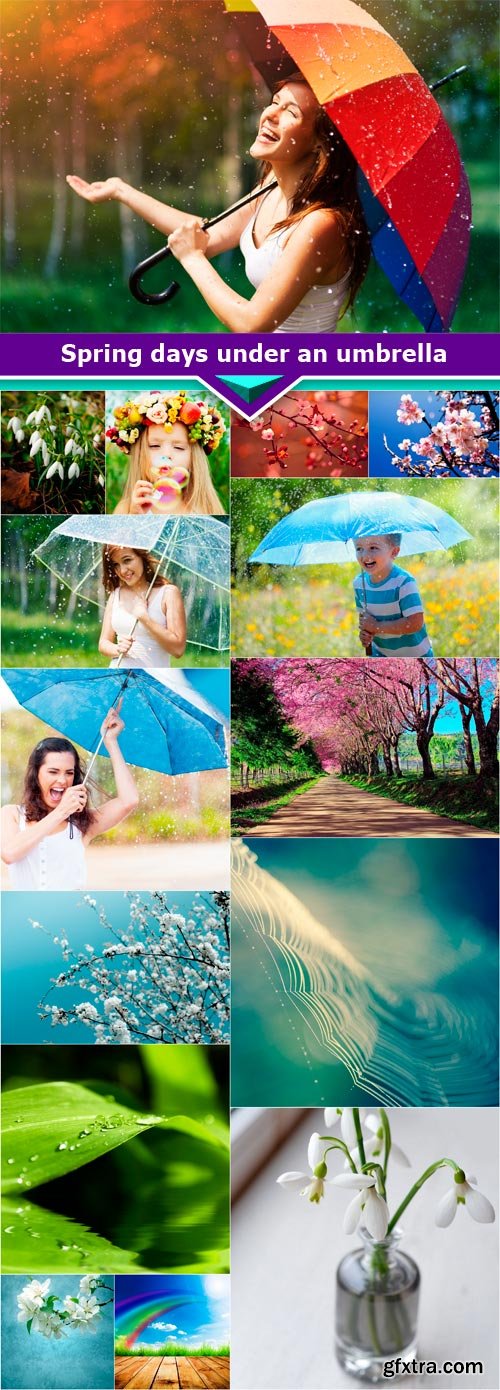 Spring days under an umbrella 15x JPEG