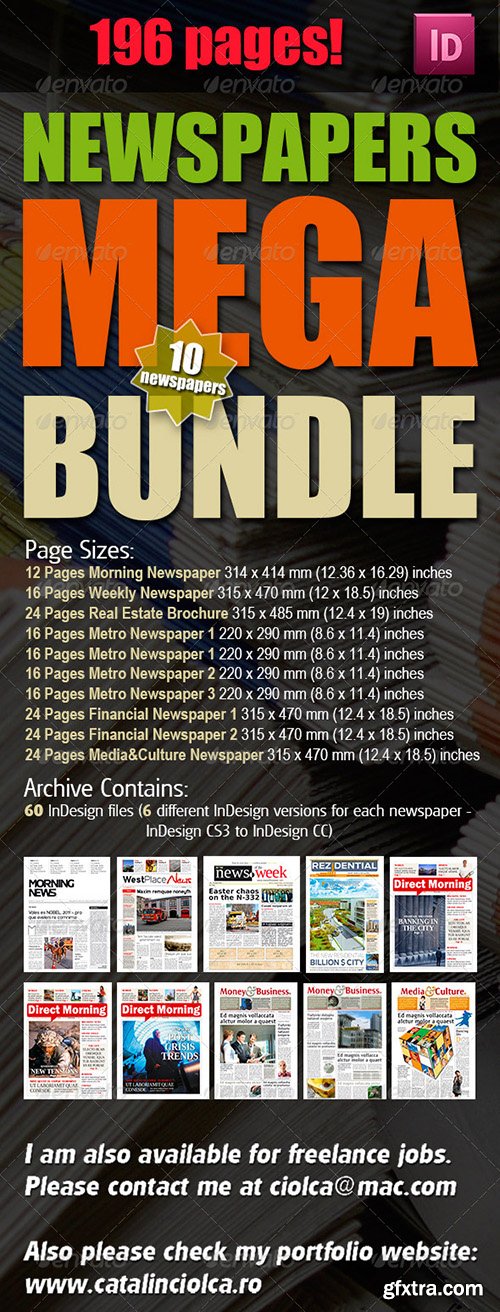 GraphicRiver 10 Newspapers Mega Bundle 6428904