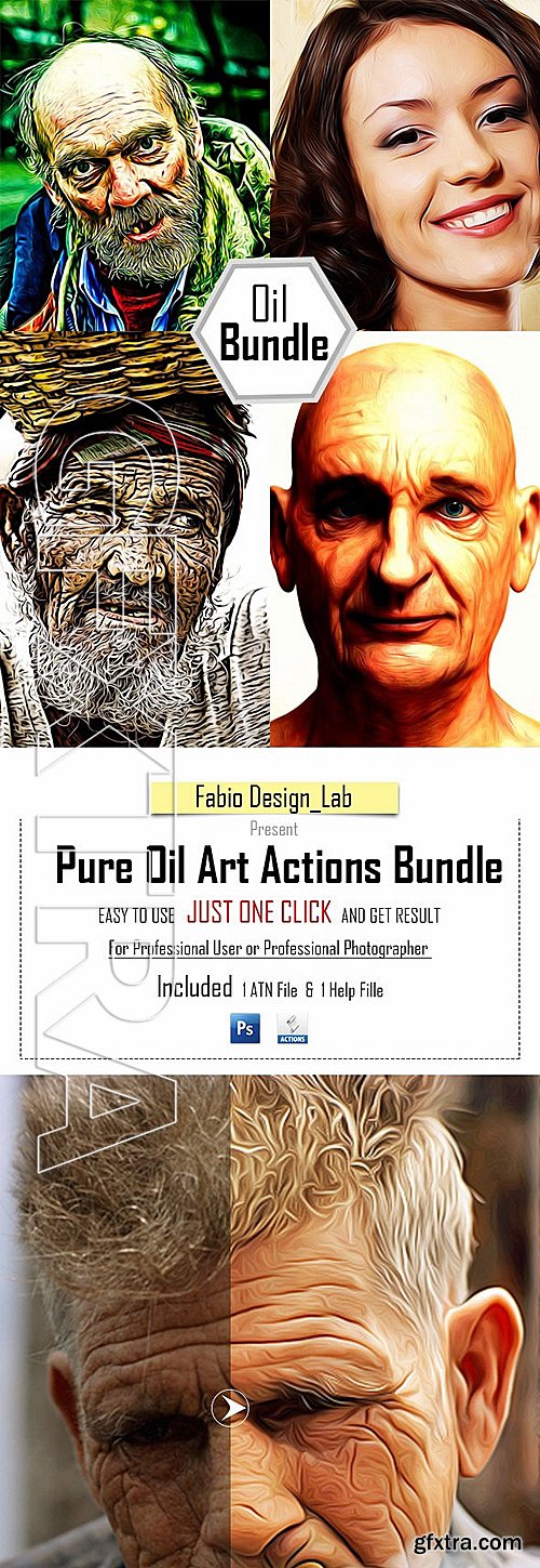 GraphicRiver - Pure Oil Art Actions Bundle 11579295