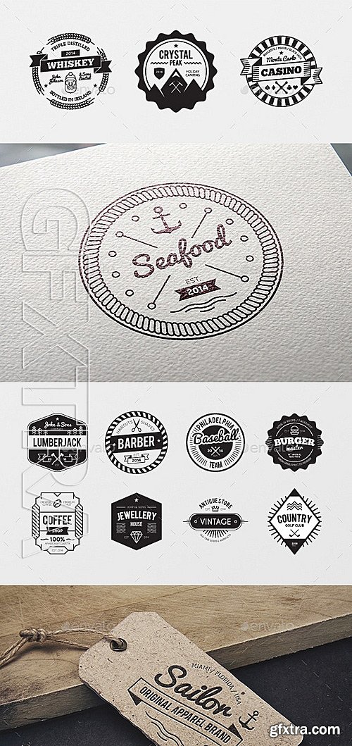 GraphicRiver - Badges creation kit 11605150