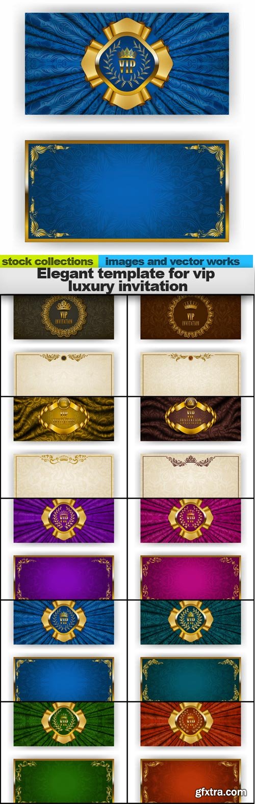 Elegant template for vip luxury invitation, 10 x EPS