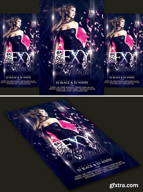 CM282028 - Sexy in Black Party Flyer