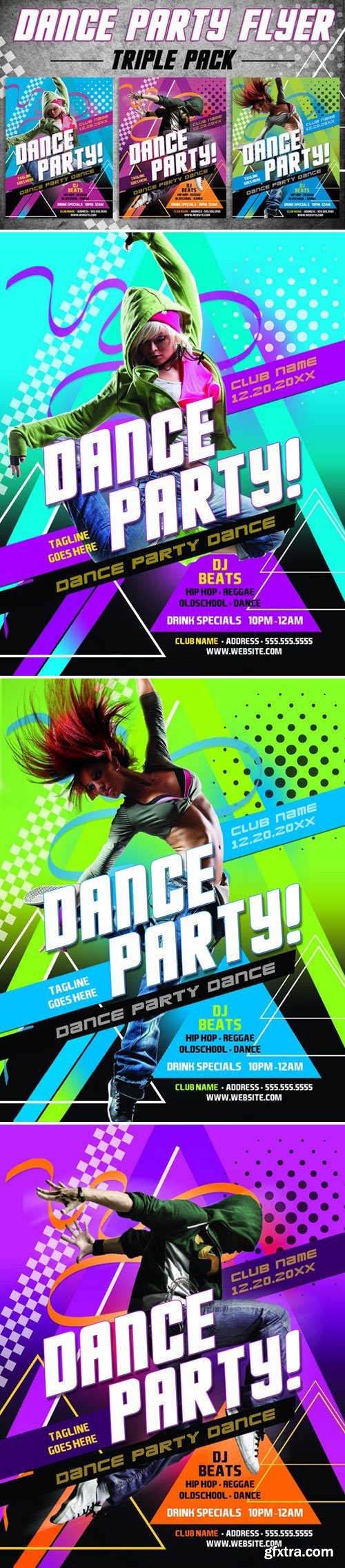 CM257977 - 3 Dance Party Flyer
