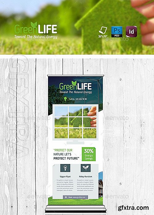 GraphicRiver - Green Energy Roll-Up Templates 11570127