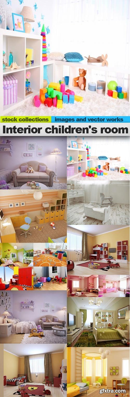Interior children\'s room, 15 x UHQ JPEG