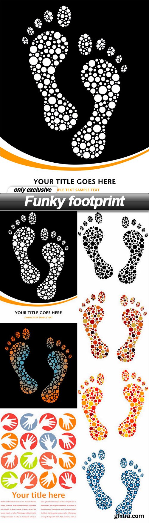 Funky footprint - 7 EPS