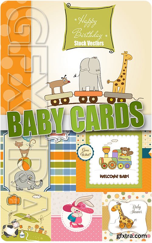 Baby Cards - Stock Vectors