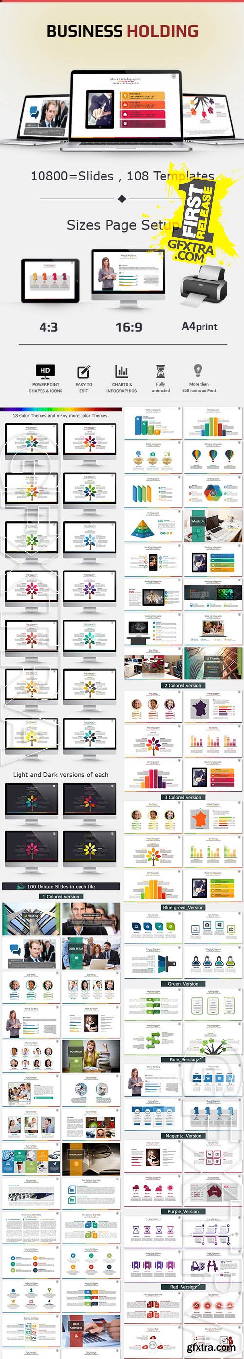 GraphicRiver - Business Holding Presentation Template 11168856