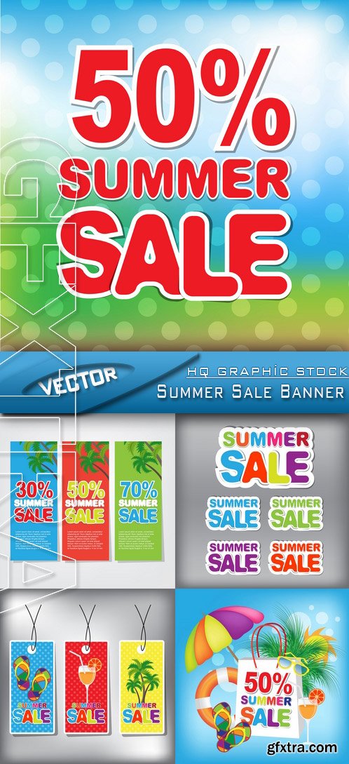 Stock Vector - Summer Sale Banner