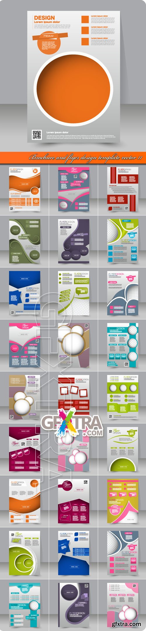 Brochure and flyer design template vector 10