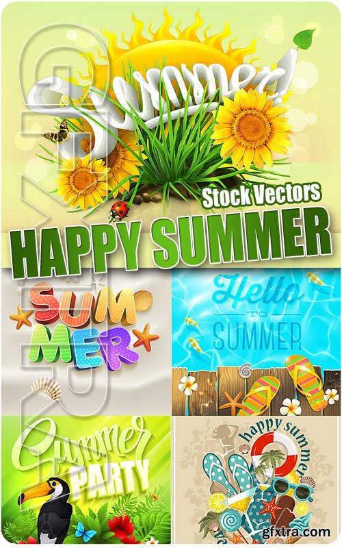 Happy summer - Stock Vectors